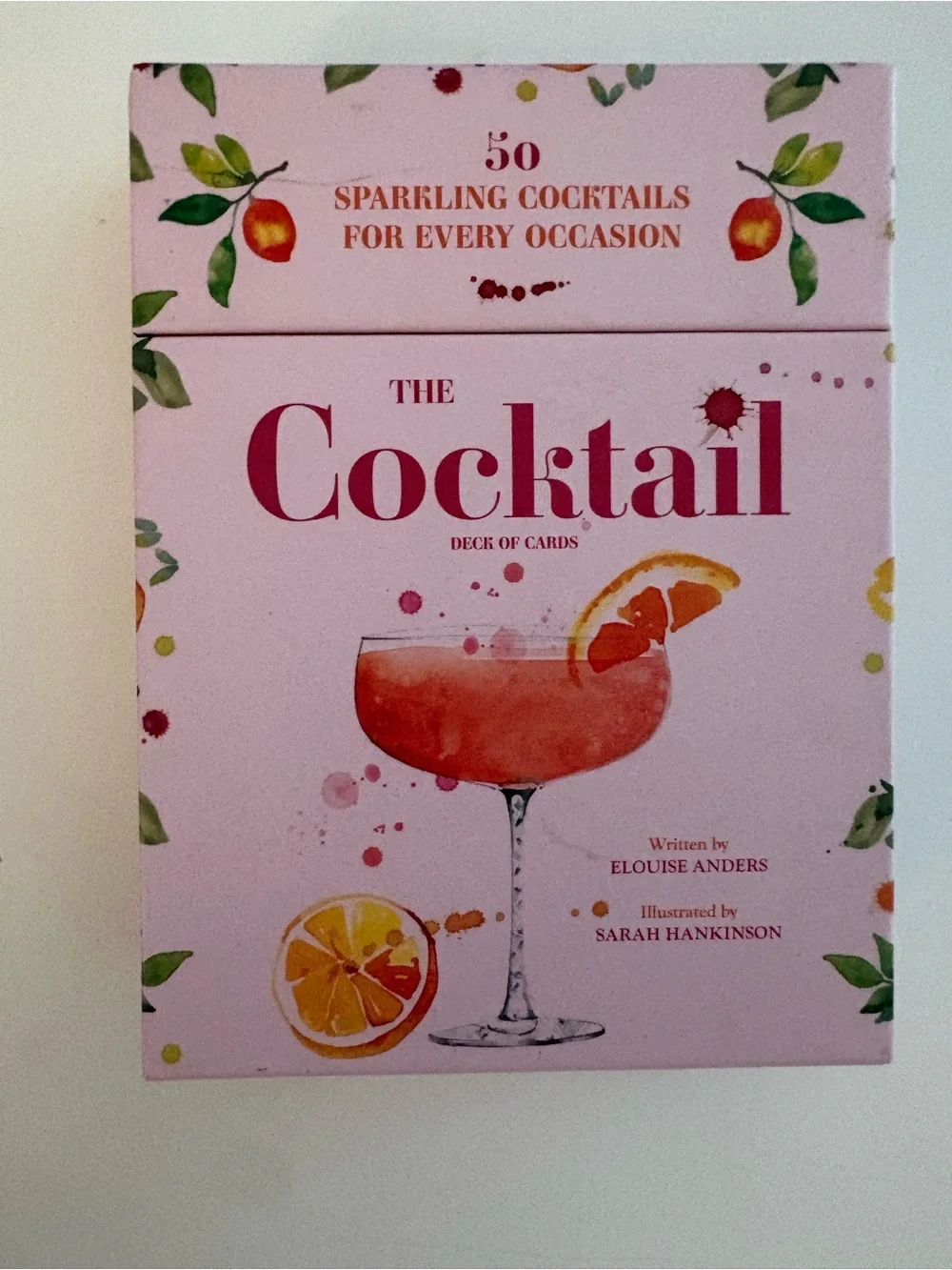The Cocktail Deck of Cards - Pink Sparkling Cocktail Recipe Cards